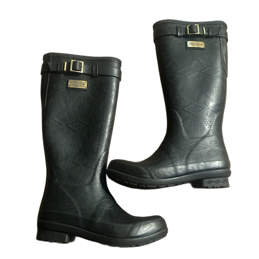 Pendleton Black Rain Boots - GREAT condition